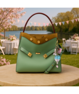 NEW Tory Burch Lee Radziwill Small Double Rivulet Blue Satchel/Shoulder Bag - $998.00