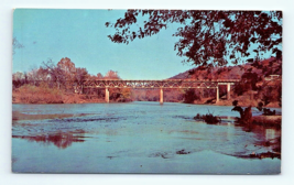 Postcard Bridge Stretching Over An Ozarks Stream Along Missouri Highway Region - £3.55 GBP