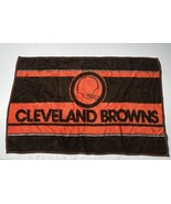 Vintage NFL Cleveland Brown Ryltex Stadium Throw Blanket Made in Mexico - $48.40