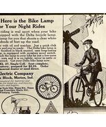 1920 Delta Electric Bicycle Lamp Light Advertisement Bike Ephemera - $19.99