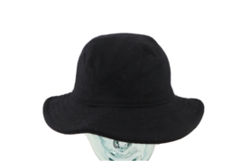 Vtg 90s Banana Republic Blank Wool Blend Bucket Hat Boonie Cap Black Italy S/M - £33.40 GBP