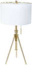 Mid-Century style 32.5&quot; to 37.5&quot; H Adjustable Tripod Table Lamp in rose gold - £67.88 GBP