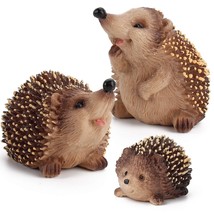 3 Pcs Wild Life Animal Figures Model Hedgehog Figurines Party Favors Cake Topper - £15.71 GBP