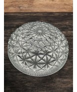Vintage Clear Pressed Glass Replacement Ceiling Fixture Globe 8&quot; Fitter ... - $29.69