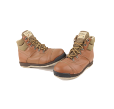 Vintage 90s Cabelas Outdoor Leather Felt Bottom Fly Fishing Boots Brown Mens 10 - £73.74 GBP