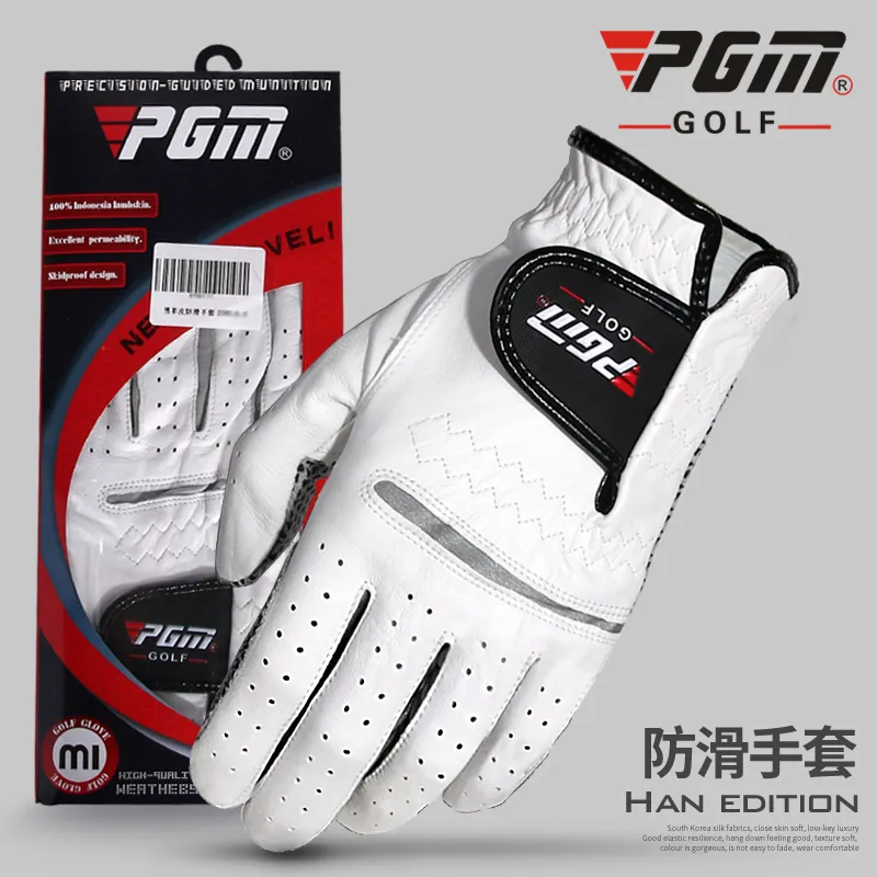 PGM 1pcs golf gloves for men white gloves male sheepskin slip-resistant golf glo - £82.22 GBP