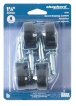 Swivel Caster 1-5/8&quot; Light-Duty Stem-Mounted (4-PACK) - Shepherd Hardwar... - $259.97 MXN