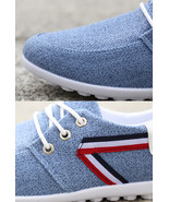 Men&#39;s Soft-Soled Canvas Loafers Casual Old Beijing Style Slip-On Peas Shoes - €63,95 EUR+