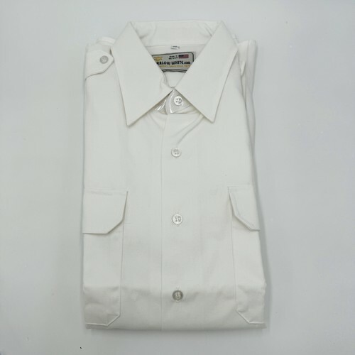 NEW Marlow White Shirt MEN'S TAPERED BODY SHORT SLEEVE, TYPE 1 RN#62573 Size 17 Item image 9