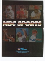 80&#39;s NBC Sports Print Ad Multiple Sports 8.5&quot; x 11&quot; - £15.11 GBP