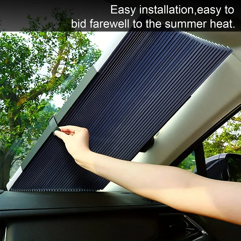 Universal Car Windshield Sunshade Curtain Car Front Rear Window Sun Shade UV - £8.44 GBP+