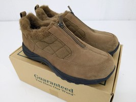 LL Bean Insulated Comfort Moc Shoes Sz 8 Wide Ashbark PrimaLoft - £15.26 GBP