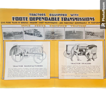 Foote Transmissions Company Print Ad February 1920 Frame Ready 2 Pages - £6.95 GBP