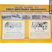 Foote Transmissions Company Print Ad February 1920 Frame Ready 2 Pages - £6.77 GBP