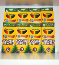 Crayola Colored Pencils Assorted Colors Multicolor Pencils 12 ct Lot of 8 - $19.10