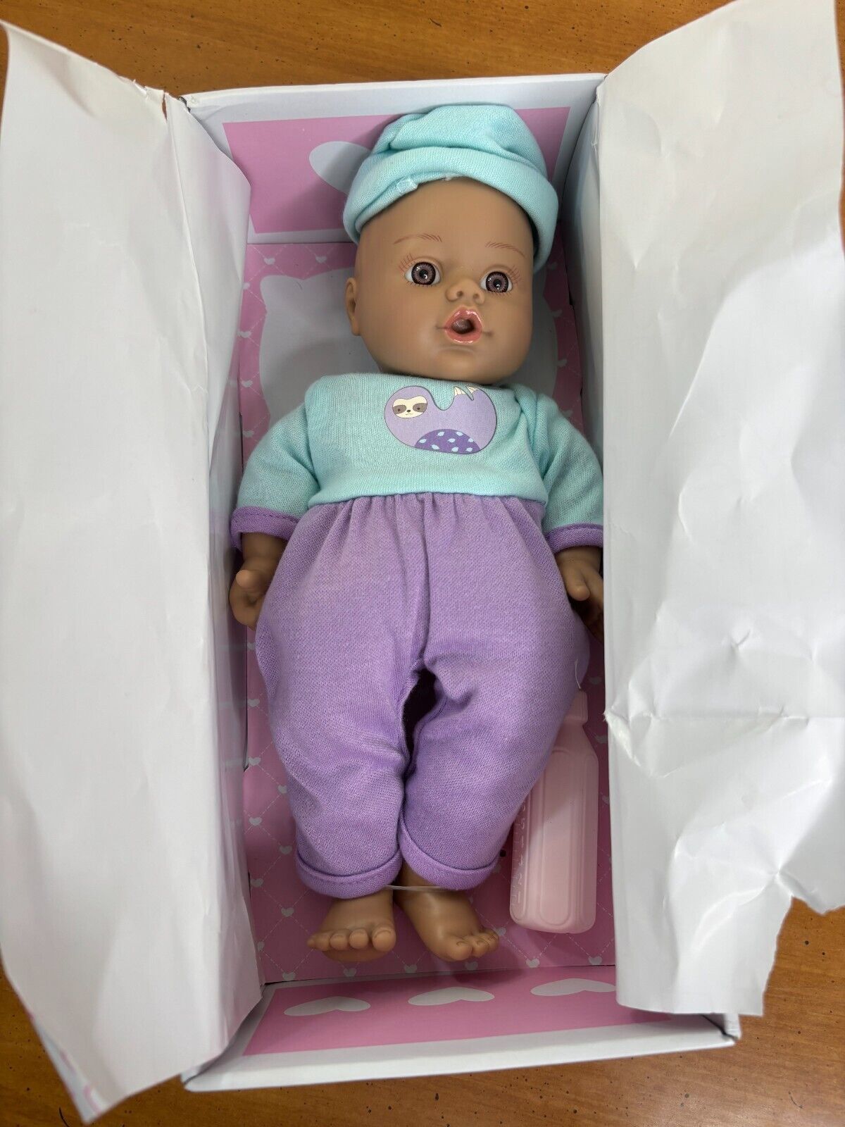 Adora Sweet Baby Doll 11” w/ Purple Outfit & Bottle - New But Missing Box Top - $21.95