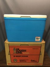 The Tough One Vintage Blue 32 Qt Cooler By Family Model No 016 Rare Made... - $89.09