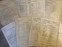Old Austria School Documents Reports Discharge Certificate With Nazi Sta... - $93.27