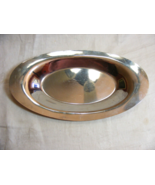 Vintage Chrome Oval Bread Tray Serving Platter 7-d - €25,32 EUR