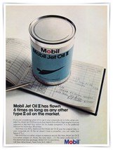 Print Ad Mobil Jet Oil II Can on Ledger Vintage 1968 Advertisement - €8,54 EUR