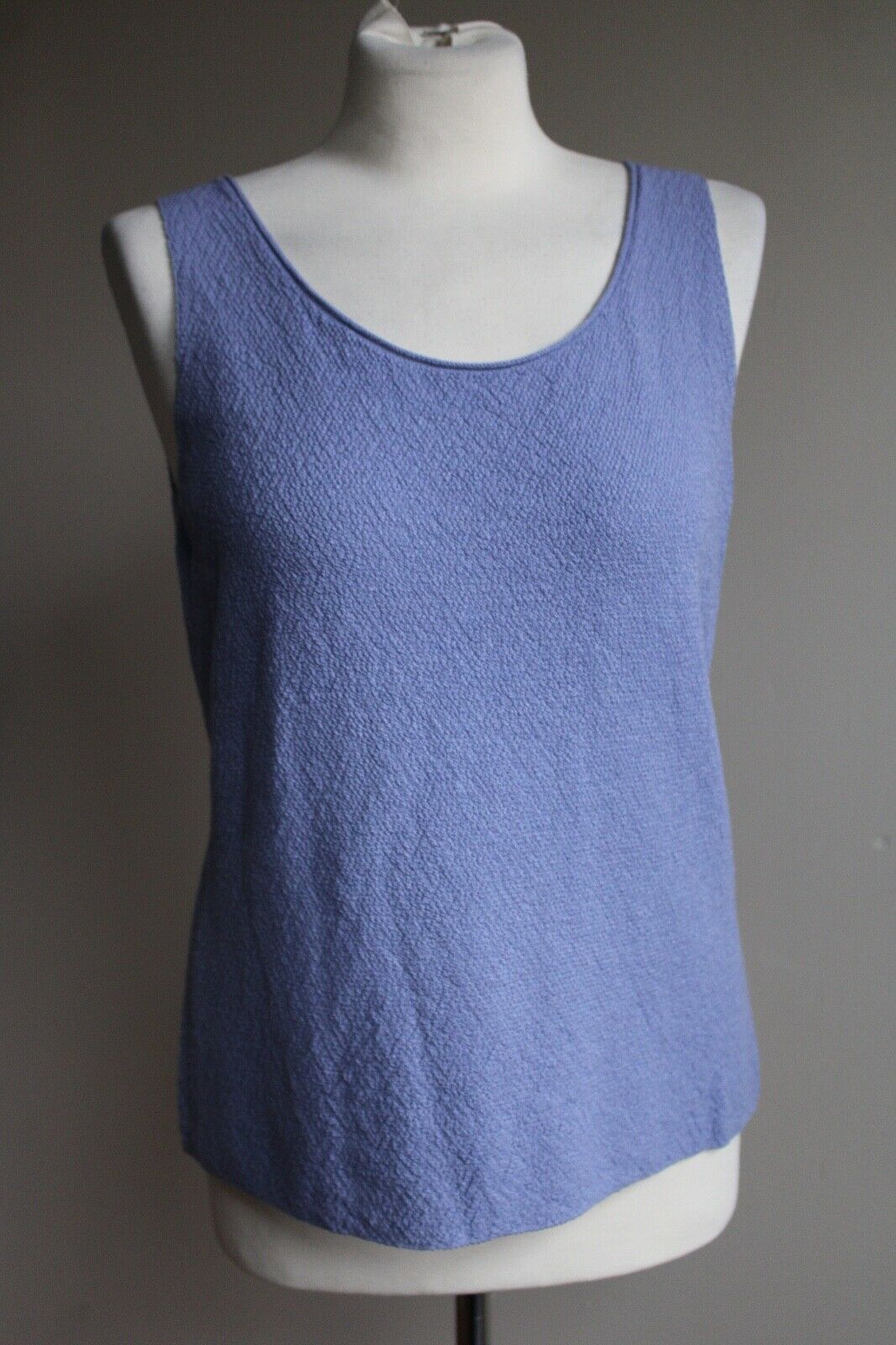 Primary image for Eileen Fisher M Lavender Purple 100% Wool Textured Sleeveless Shell Tank Sweater