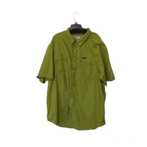 Columbia Shirt Mens XXL 2TG Vented Fishing Avocado Green Short Sleeve Vented - £23.20 GBP