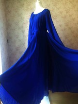 Coblat Blue Long Chiffon dress Women Summer Loose Fitting Chiffon Maxi Dress image 1