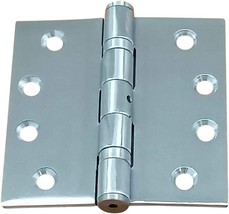 Commercial Grade Ball Bearing Door Hinge, 4 Point, 5 Inch Sq., Full Mort... - £37.55 GBP