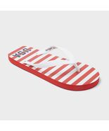 Cat &amp; Jack Kids USA Flip Flops Red/White Classic Flag Pattern Size 6 - €10,24 EUR
