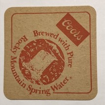 Vintage Coors Cardboard Coaster - Brewed with Pure Rocky Mountain Spring Water - £2.12 GBP