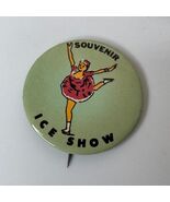 Vintage 1940&#39;s Ice Show Souvenir Pin Ice Skater Girl Retro Collectible B... - $257.14 MXN