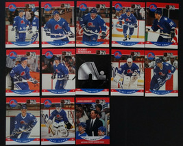 1990-91 Pro Set Quebec Nordiques Series 2 Team Set of 13 Hockey Cards - $2.00