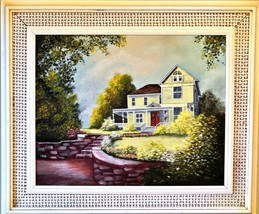 Z.Baney-Beautiful Home-Untitled ORIG. Oil Painting on Canvas/Hand Signed... - £81.48 GBP