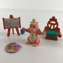 Dragon Tales Art Class Playset Cassie Dinosaur Action Figure Paint Vintage 2000 - £46.47 GBP