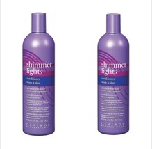 Clairol Professional Shimmer Lights Conditioner Blonde &amp; Silver 16 oz 2 ... - £23.33 GBP