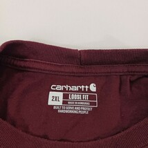 Carhartt K231 PRT Loose Fit Men's Red Cotton Long Sleeve Graphic T-Shirt Sz 2XL image 3