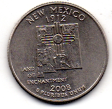 2008 D New Mexico State Quarter - Near Fine - $6.99