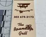 Vintage Matchbook Cover The Roundup Grill  Evergreen, CO restaurant gmg ... - $12.38