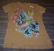 Women&#39;s Teen Juniors Walt Disney Tinkerbell Tink Fairy T-shirt Small 3/5 New - £15.56 GBP