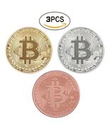 Commemorative Collectible Bitcoin Set - 3 Pieces Total w/Random Color an... - $9.80