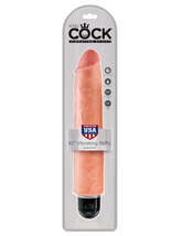 King Cock 10in Vibrating Stiffy Flesh - £59.06 GBP