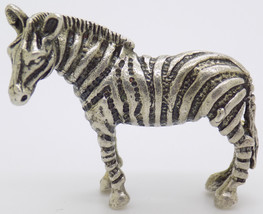 Vintage Italienische Handgefertigt Original Silber .800 Zebra Detaillier... - £57.84 GBP