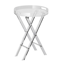 VEVOR Acrylic Folding Tray Table, with Folding X Leg, Clear Acrylic Side... - $56.99
