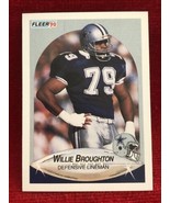 Willie Broughton DL Dallas Cowboys Fleer 1990 #386 - £3.09 GBP
