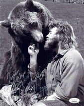 Dan Haggerty signed Grizzly Adams Vintage B&amp;W 8x10 Photo To Vivian God Bless All - £36.15 GBP