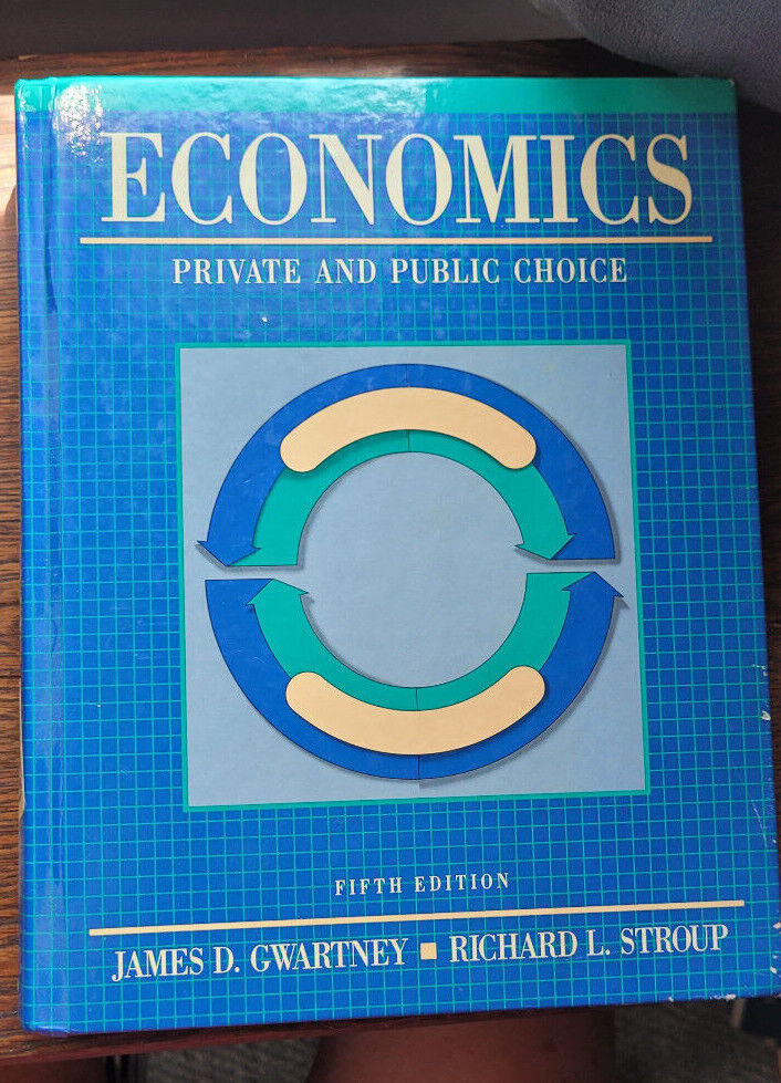 Hardback Text Book Economics Private And Public Choice Fifth Edition Gwa... - $14.99