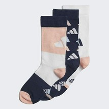 Adidas Toddler Kids ED8614 Kids 3-Pack Crew Socks - $69.27