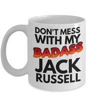 Jack Russell Mug &quot;Badass Jack Russell Terrier Coffee Mug&quot; Jack Russel Mug Makes  - £12.05 GBP