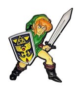 Link Legend Of Zelda Enamel Pin With Sword And Shield for Backpacks Hats - £11.18 GBP