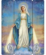 Our Lady of the Miraculous Medal Image on Wood Pallet, New #AB-015 - $547.82 MXN